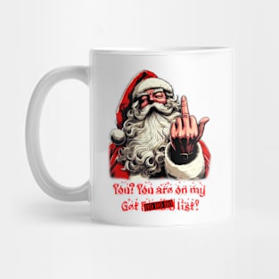 Santa's 'Naughty' List (Censored). Mug